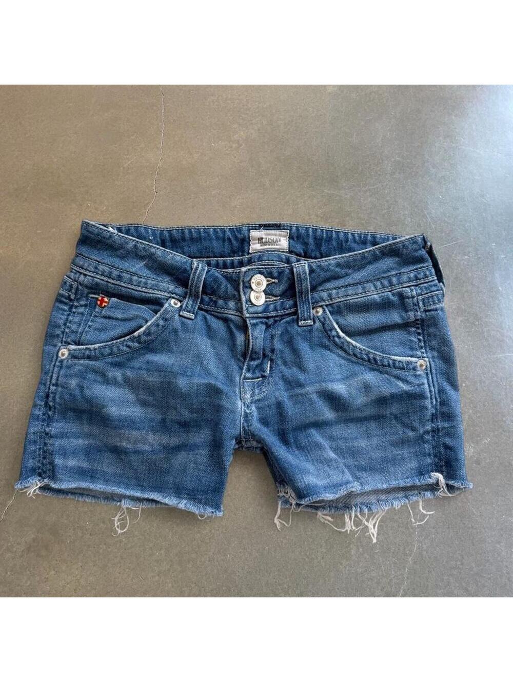 Hudson low rise cutoff denim